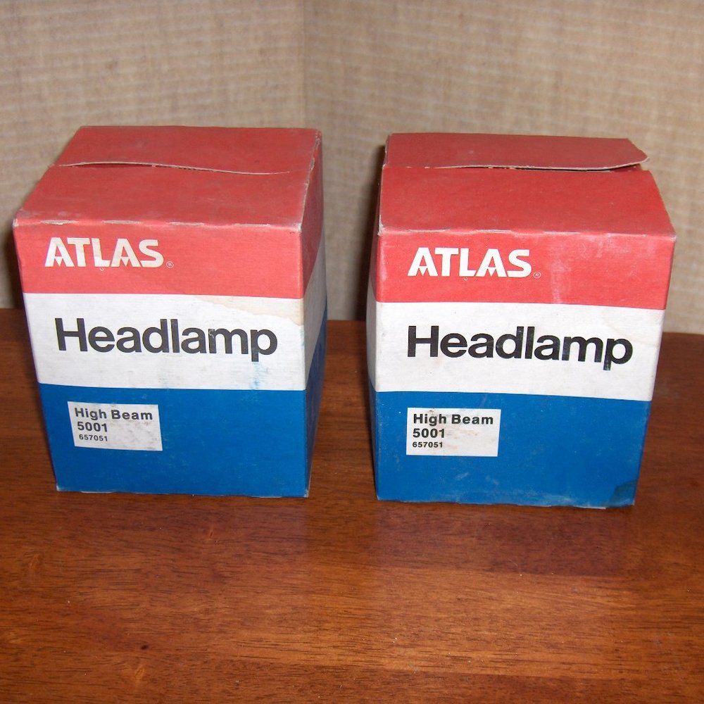 Headlamp H 5001, 12V, Lot of 2, Atlas 657051